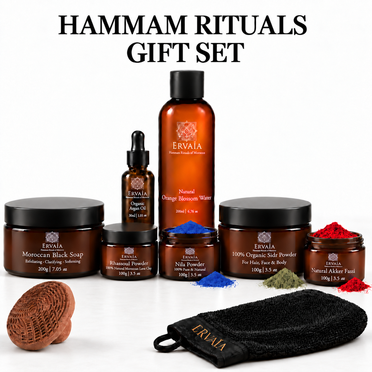 Hammam Ritual Set : Full Moroccan Spa Experience